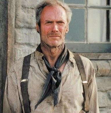 Clint Eastwood jako Harry Callahan, z rewolwerem, na tle miejskiego krajobrazu, uosabiający swoją ikoniczną rolę.